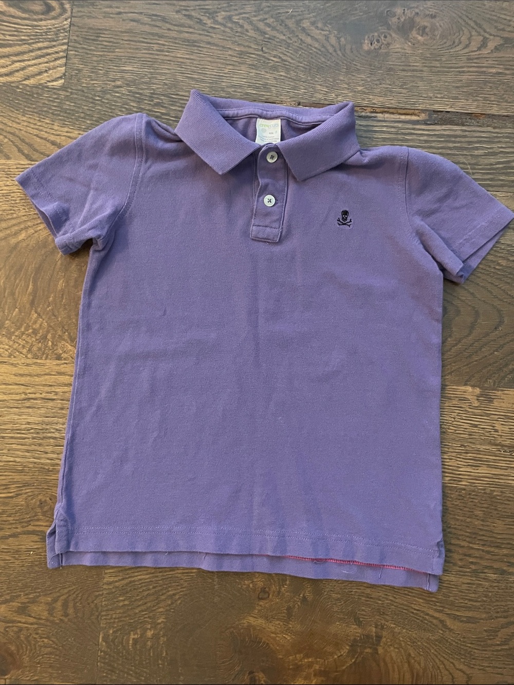 Crewcuts Purple Polo with Skull Logo